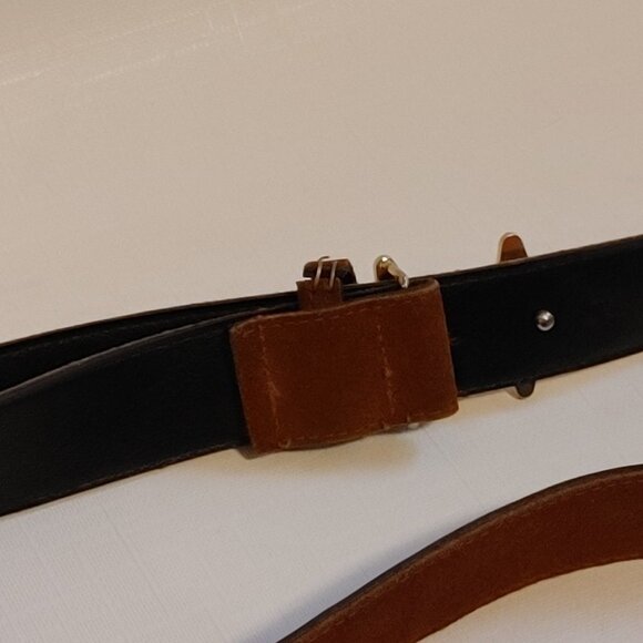 Unique Warm Brown Belt with cool Hardware Canada Belt Size Medium - Picture 3 of 6